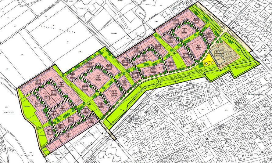 Baugebiet "Am Stadtpark" Plan