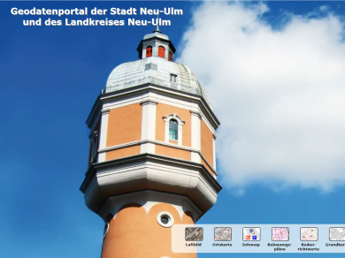 Screenshot Geodatenportal Landkreis Neu-Ulm