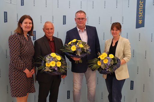 1. Bürgermeisterin Frau Schäfer- Rudolf, 3. BGM Herr Böckeler, 2. Bgm Herr Petruch, Stellvertretung Frau Axmann
